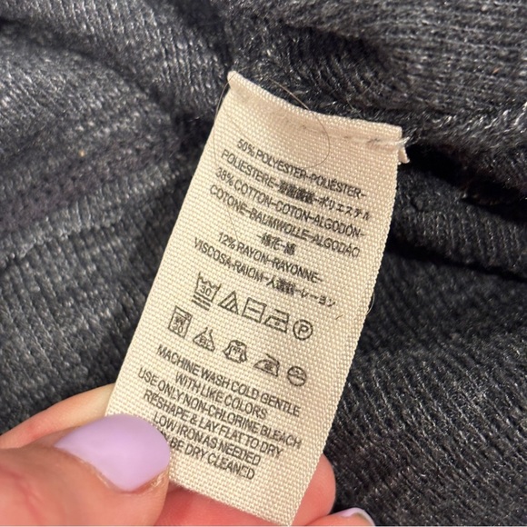 Free People Palisades loose fit off shoulder sweater top Gray Size Small - Picture 7 of 12